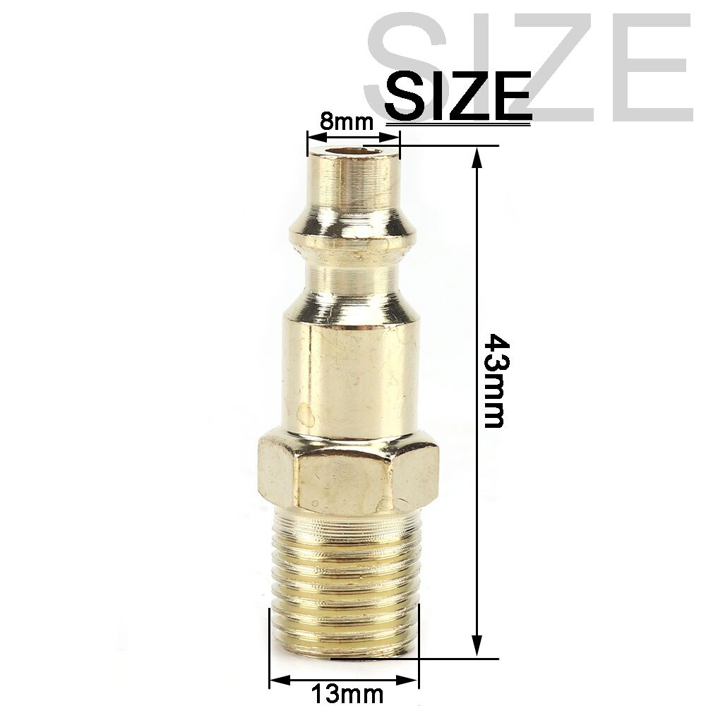 1Pc Quick Coupler Tool 1/4" NPT Air Line Hose Fitting Coupling Adapter Hardening Steel Compressor Connector Sell: PM