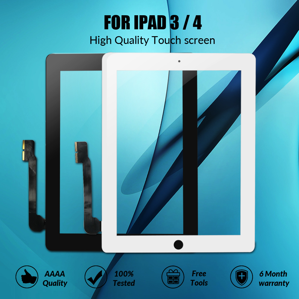 Neue berühren Bildschirm Für iPad 3 4 iPad3 iPad4 A1416 A1430 A1403 A1458 A1459 A1460 LCD Äußehe Digitizer Sensor Glas Tafel Ersatz