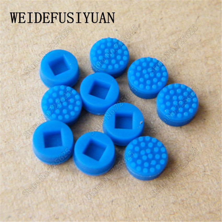 50 unids/lote portátil Trackpoint puntero ratón azul Stick Point Cap para DELL Laptop teclado Trackpoint pequeño punto Cap