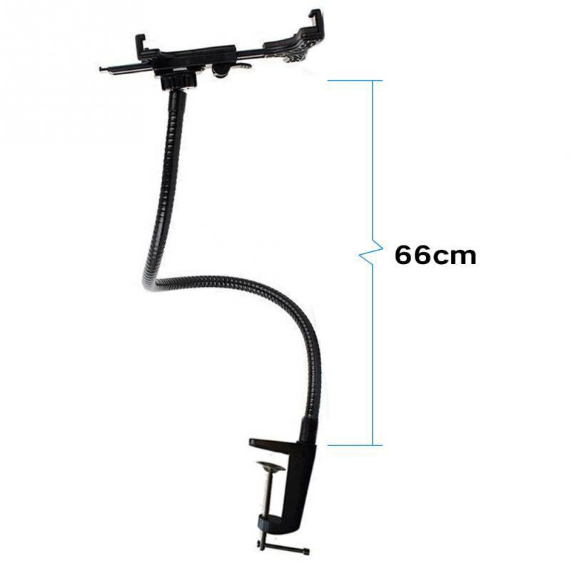 7-10.1 inch draagbare flexibele auto vloer stoel zwanenhals montage houder metalen tablet standaard auto gebruik voor ipad tablet pc auto houder
