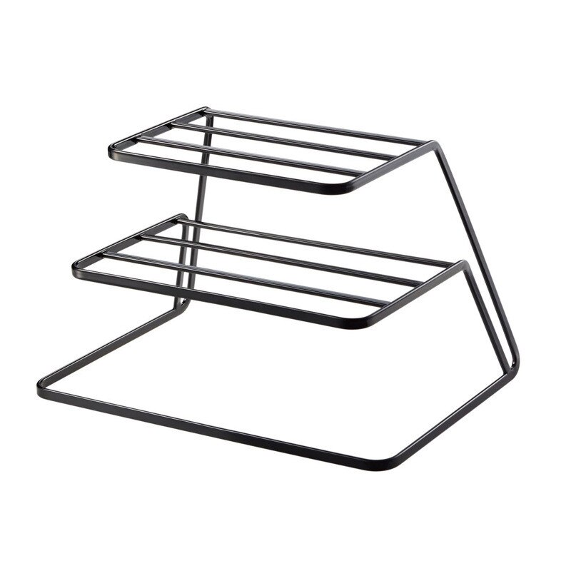 Layered Storage Rack Cabinet Shelf Tableware Storage Rack Closet Organizer Bowl Holder Dish Drying Rack Kitchen Storage Shelf: 3 Layer Black
