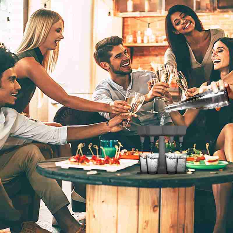 6 Shot Glass Dispenser and Holder Dispenser For Filling Dispenser Shots Liquids