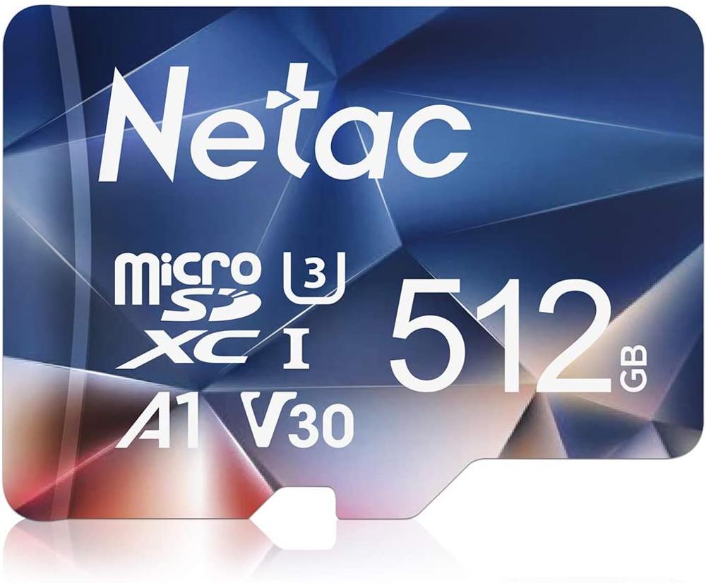 Netac karta mikro SD 64GB 128GB 256GB 512GB karta pamięci SD/TF karta pamięci U3 V30 klasa 10 TF 100 Mb/s karta MicroSD na aparat telefoniczny