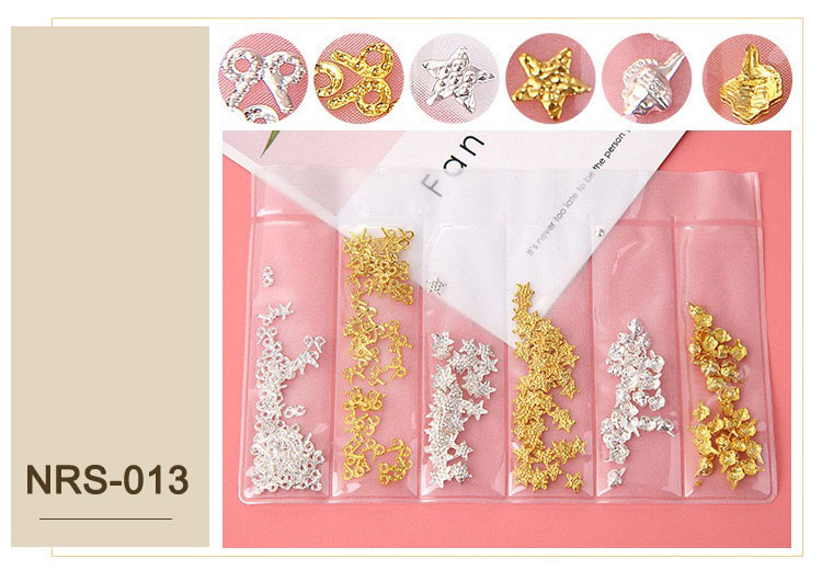 1 paquete mezclado 3D DIY oro hueco Metal remache de diamantes de imitación decoración de Arte de uñas perla DIY tacos de manicura Accesorios: 013