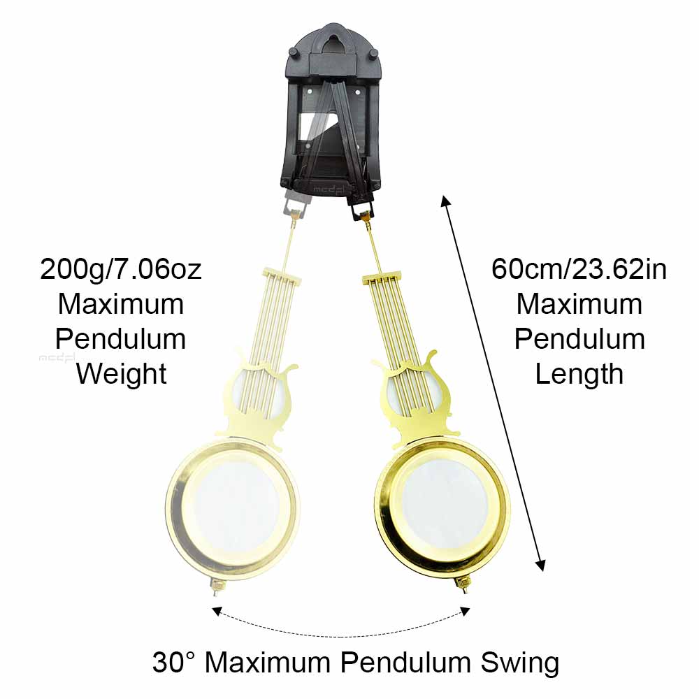MCDFL Wall Clock Pendulum Drive Unit Swing Plastic Wiggler Empty Case Grandfather Clocks Movements Module with Watch Parts 200g