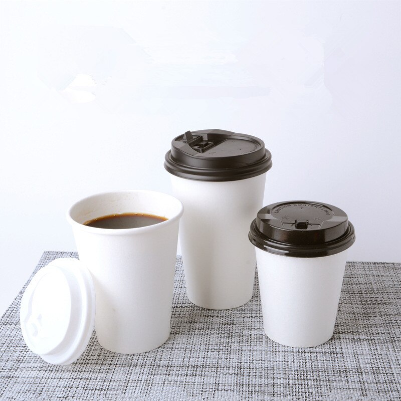 100pcs/pack 100ml Small Paper Cup White Coffee Cup Tea Milk Cup Disposable Party Supplies