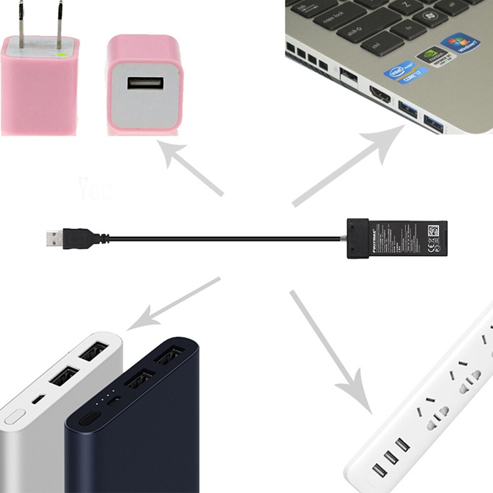 Outdoor Batterij Snellader Drone Accessoires Onderdelen Usb-poort Gebruik Lampje Draagbare 1-3V Oplaadkabel voor Tello