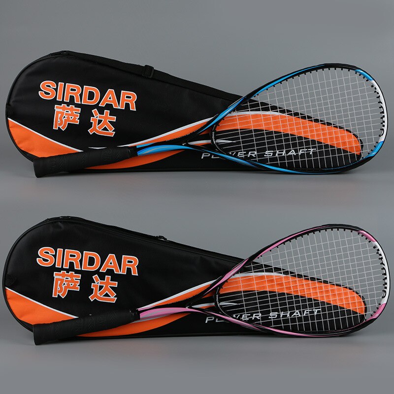 Squash Racket Full Carbon Fiber Ultra-light Starter Suit Training Full Set Of Accessories Men Women With Bag -41
