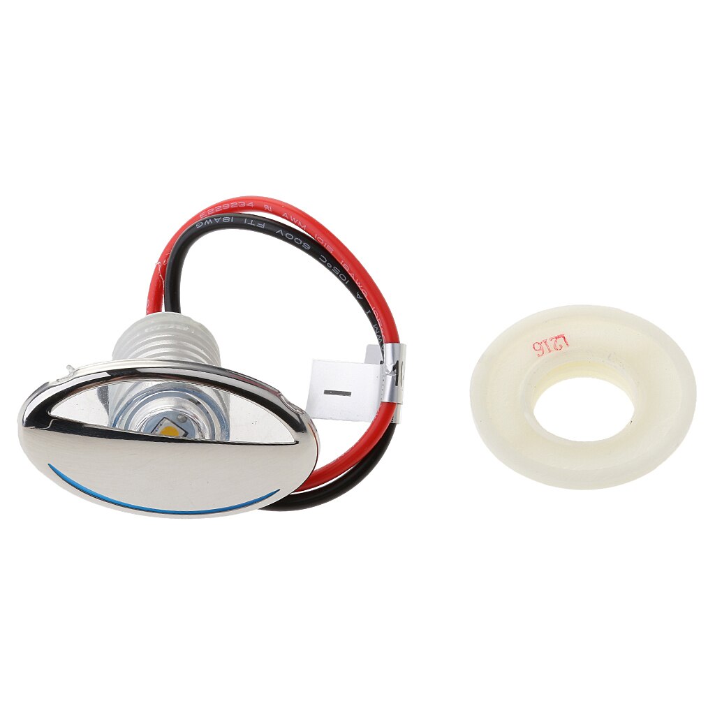 12V Boat Sailboat Marine Auto RV Amber LED Recessed Downlight Fixed Mount