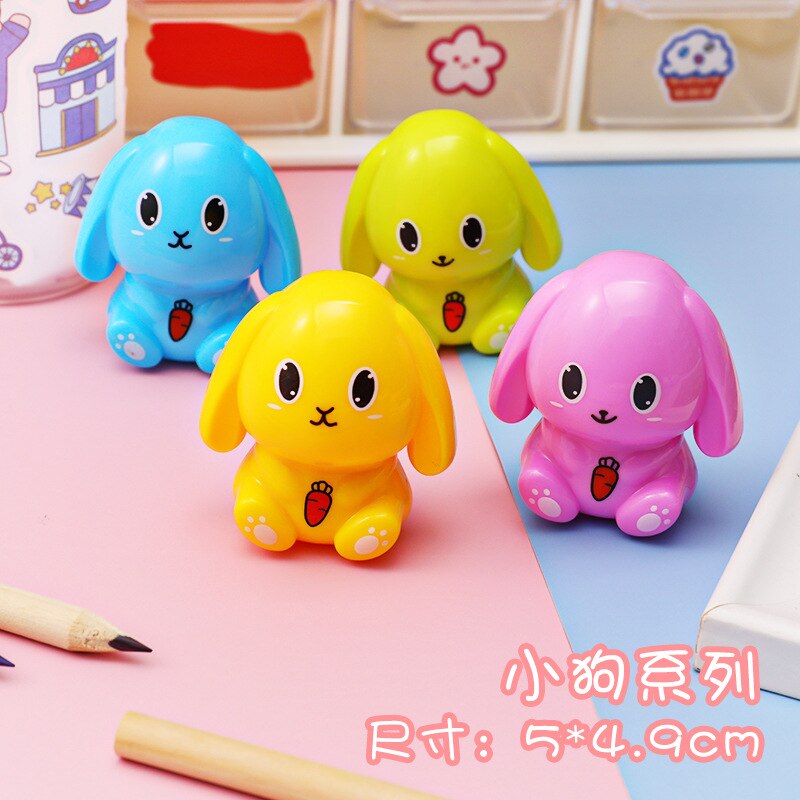 1pc Cartoon Animal Series Pencil Sharpener Mini Cute Sharpener for Kids Children Students Supplies Stationery: B Series-1pc random