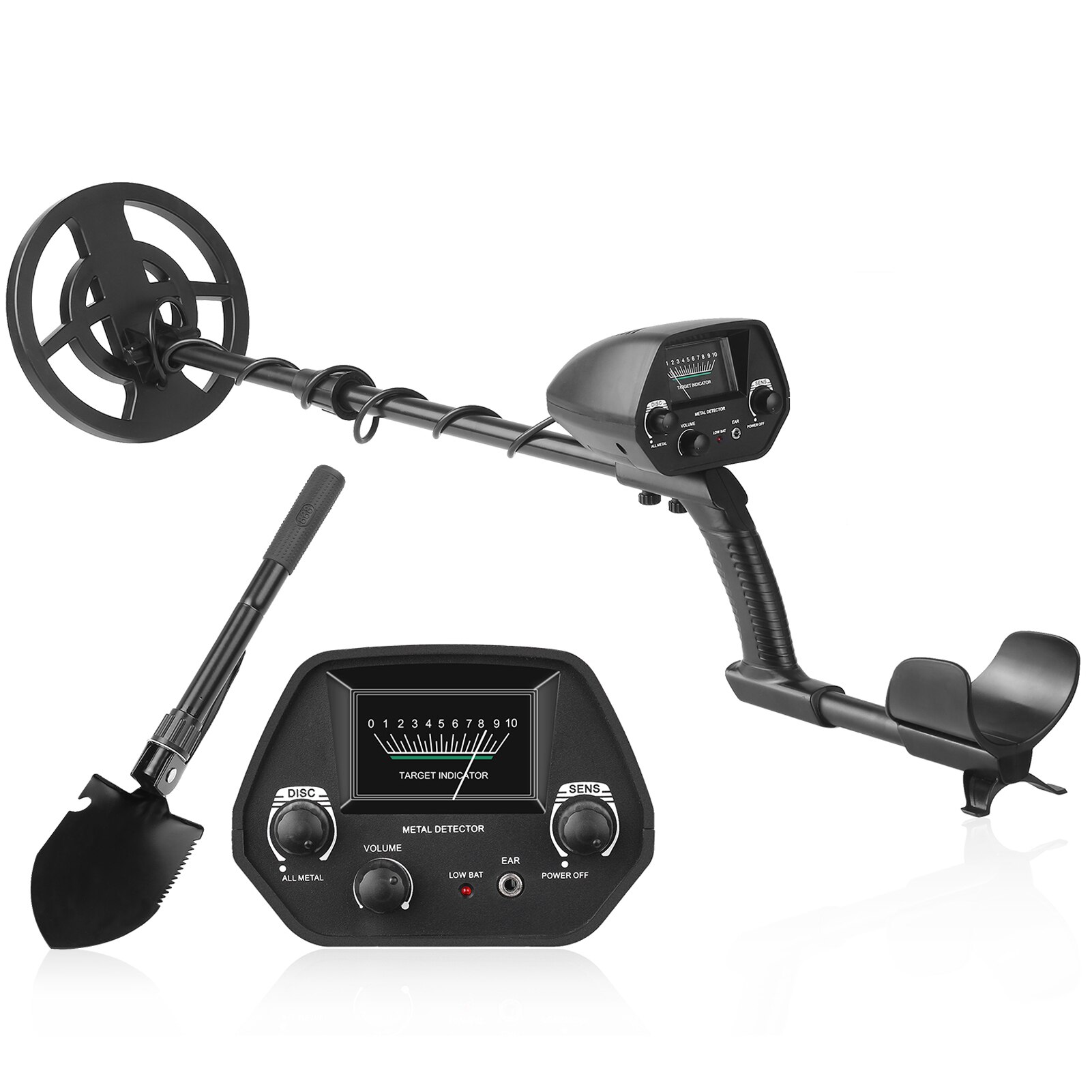 GTX5030 Underground Metal Detector Metal Finder Gold Detector Treasure Hunter Gold Digger Portable Gold Detection: SET 2 Black