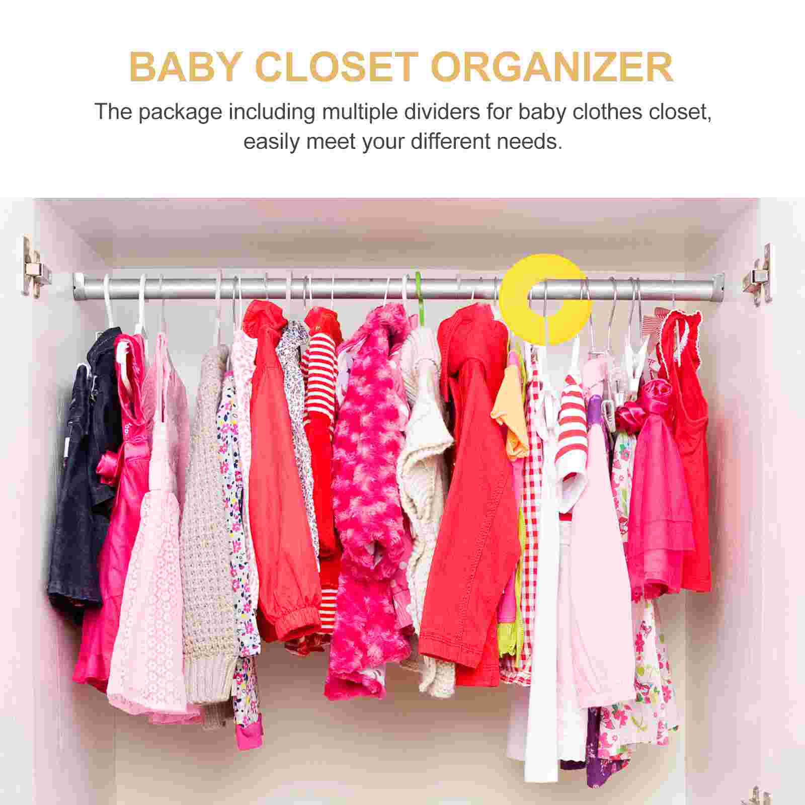 12pcs Round Baby Closet Dividers Baby Clothes Dividers for Closet Infant Hangers