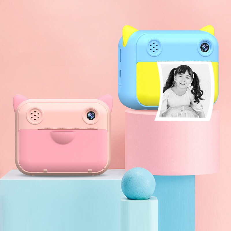 Appareil Photo numérique instantané pour enfants, 1080P, avec papier Photo, jouet, de noël