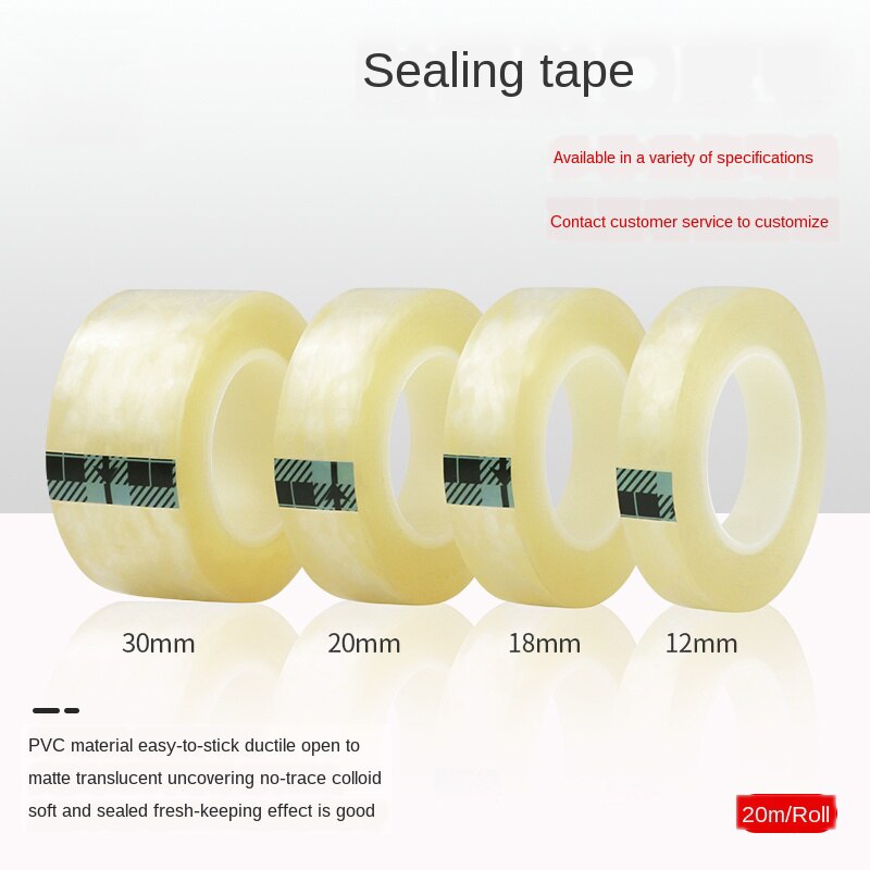 Afdichtingstape Transparante Afdichtingsband Ijzeren Doos Ijzeren Kan Plastic Doos Blikjes Pvc Transparante Incognito Afdichting Afdichting Tape20M