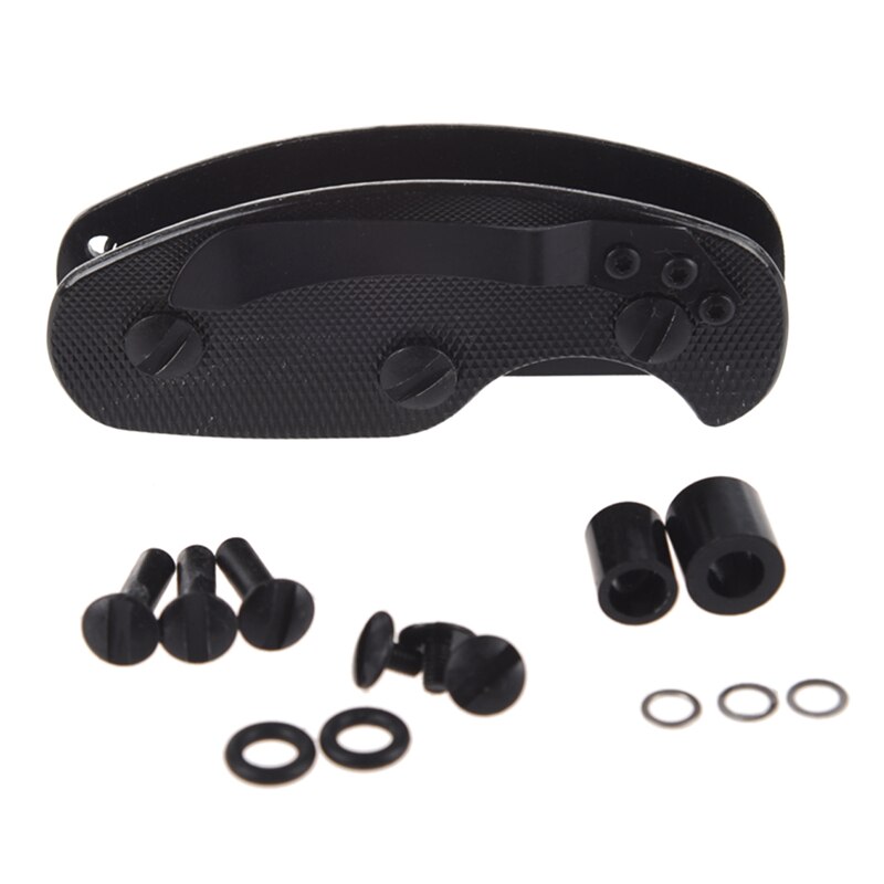 Aluminium nyckelhållare klipp dossier fall flexibelt verktyg ficka nyckelring arrangör, svart