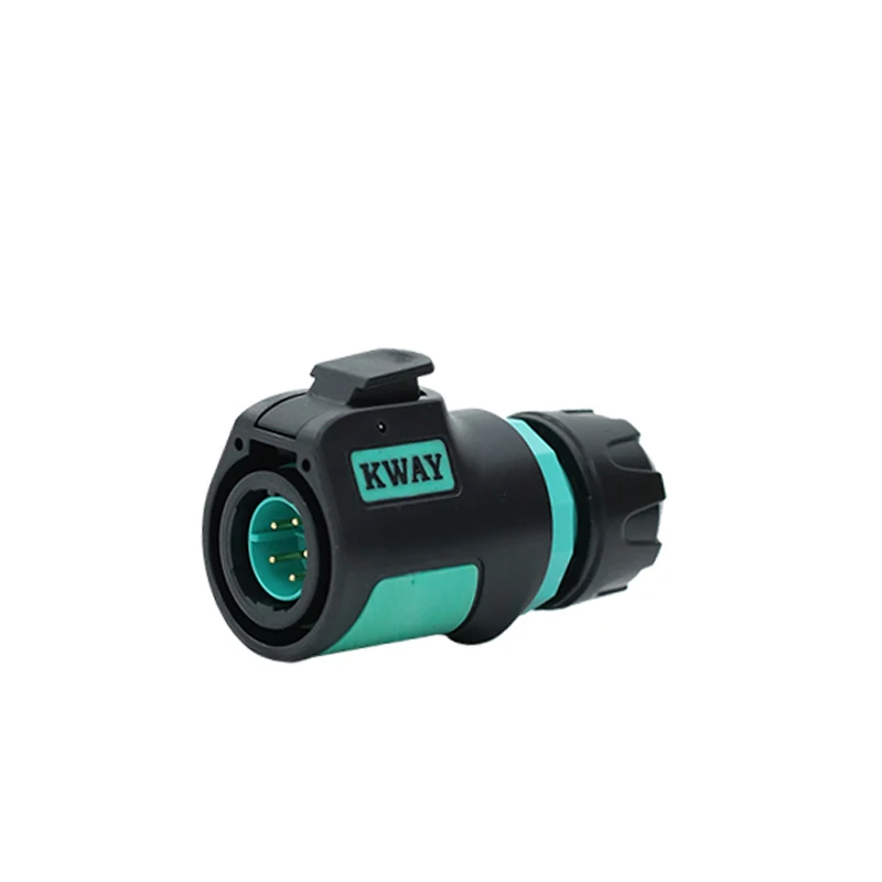 KWAY K16 Waterproof Bulkhead Electrical Connector Adapter IP68 Male Plug Female Socket Industrial AC DC Power 2 3 4 5 7 8 9 Pin: Red
