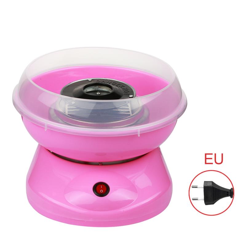 Électrique bricolage doux barbe à papa fabricant Mini Portable coton sucre fée soie guimauve Machine enfants 220V Machine à bonbons: Pink EU