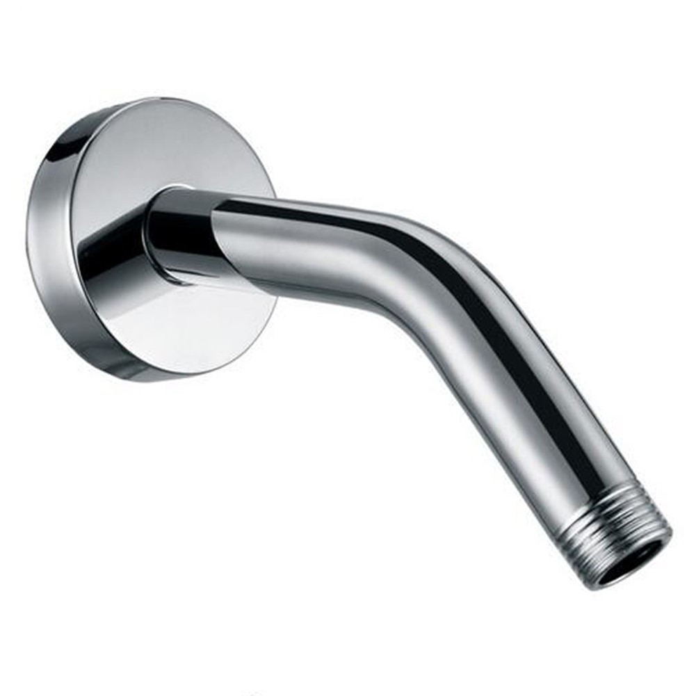 Shower Accessory Home Durable Pipe With Flange Fixed Bathroom Stainless Steel Bend Shower Head Arm Wall Mounted 150mm
