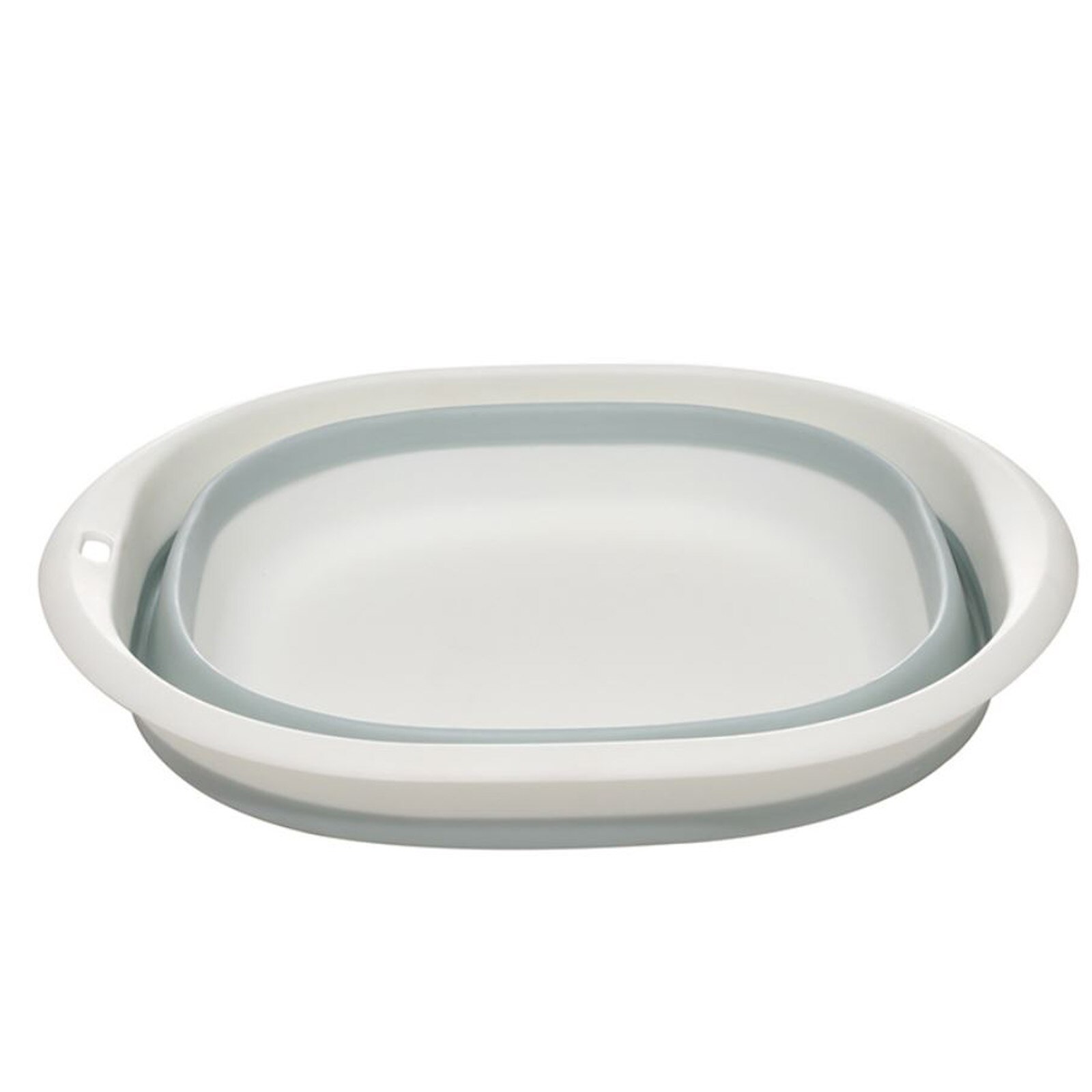 Wash Basin barrel Portable Foldable Plastic Footbath Wash Bowl Washtub Home Travel durability toughness washing face vegetable: blue S