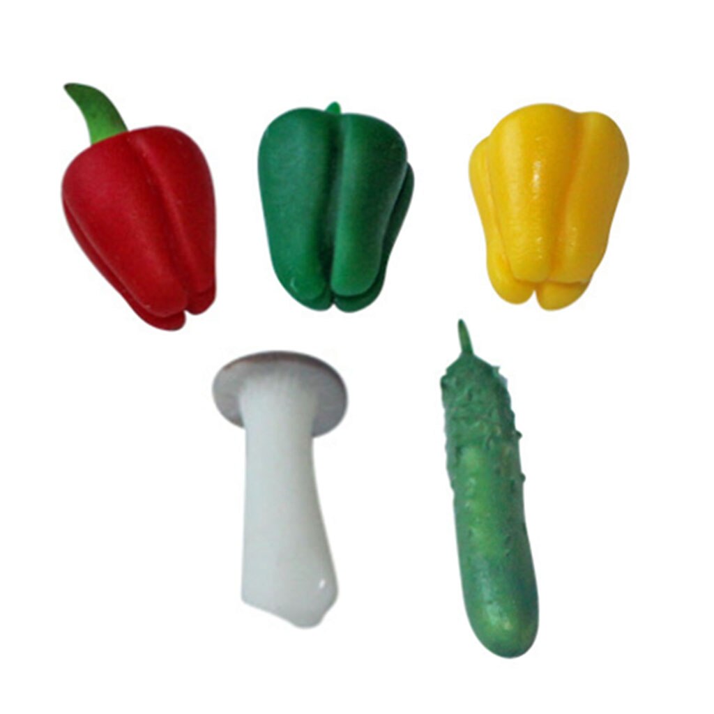 5 sztuk 1/6 skala domek dla lalek warzyw żywności miniatury akcesoria dla lalek wystrój