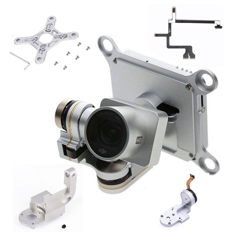 Reparatie Onderdelen Voor Dji Phantom 3 Adv Pro 4K Camera Drone Gimbal Camera Yaw Arm Roll Beugel Platte Lint kabel Flex Gimbal Mount