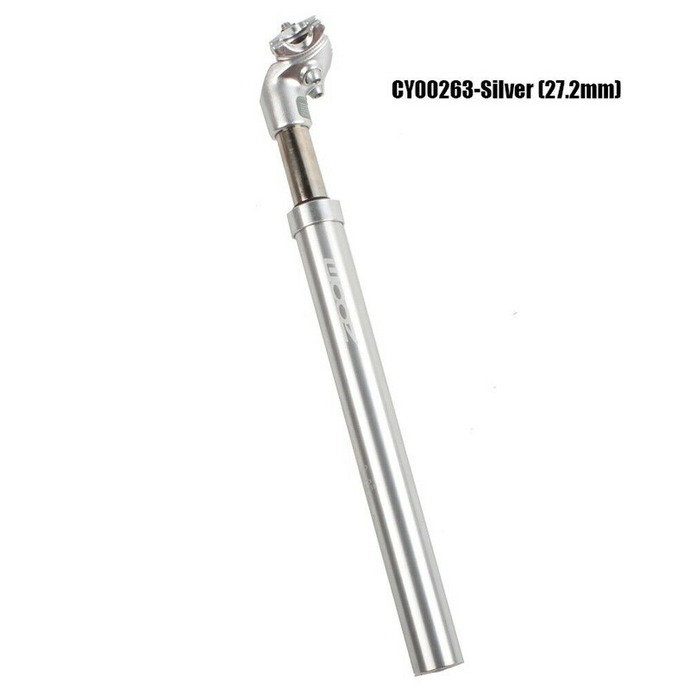 Mountain Bike Hydraulic Seatpost Aluminum Alloy Bicycle Shock Absorber Seat Tube Suspension Seat Rod Aluminum Seat Tube: Sliver27.2mm