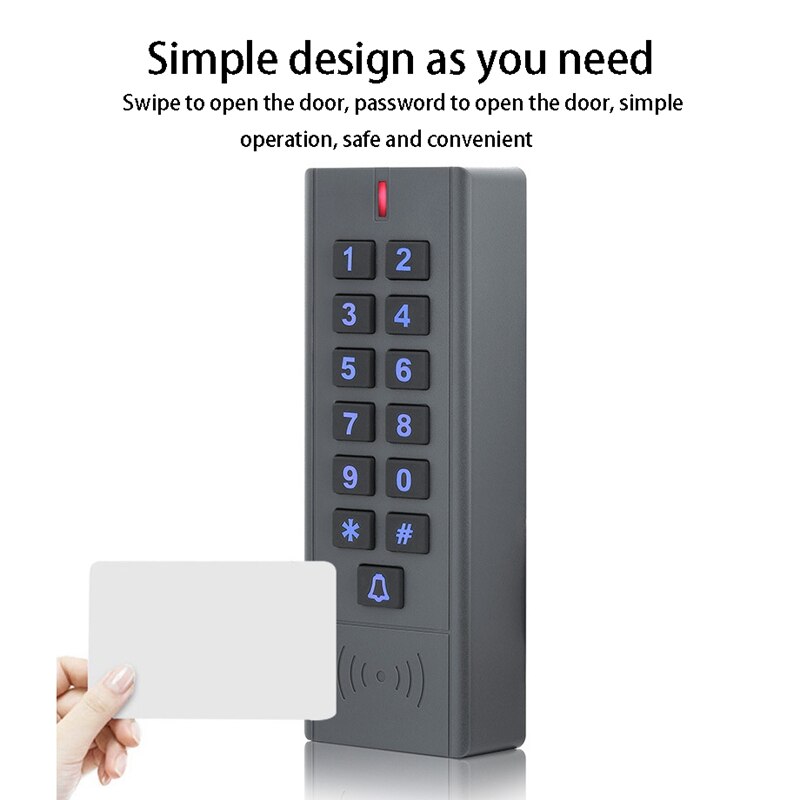 125Khz Rfid Access Control System Device Machine 1000 User Wiegand 26 Input Output Proximity Entry Door Ip67 Waterproof