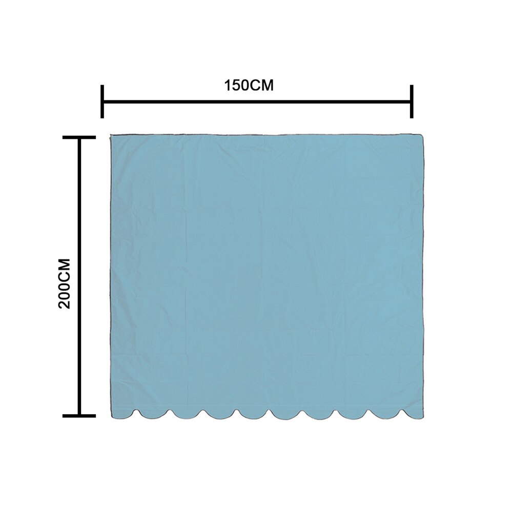 Ensfarvet udendørs baldakin hjem restaurant have terrasse pool vandtæt solafskærmning beskyttelsesdug: Blå 2 x 150cm