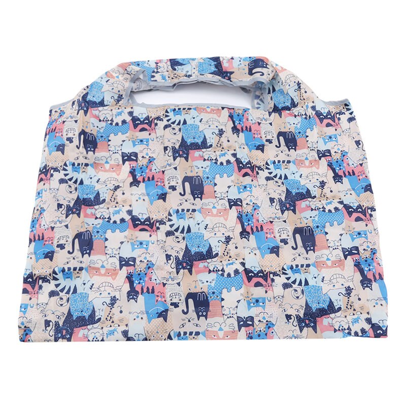 Sammenleggbar hendig handlepose gjenbrukbar tegneserietote veske resirkuleringsoppbevaring vesker hjemmeoppbevaring organiseringsveske: 3