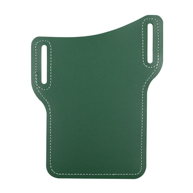 Mobile Phone Carrier Belt Pouch Men Cell Phone Loop Holster Case Belts Waist Bag Props PU Leather Purse Wallet: Green Color