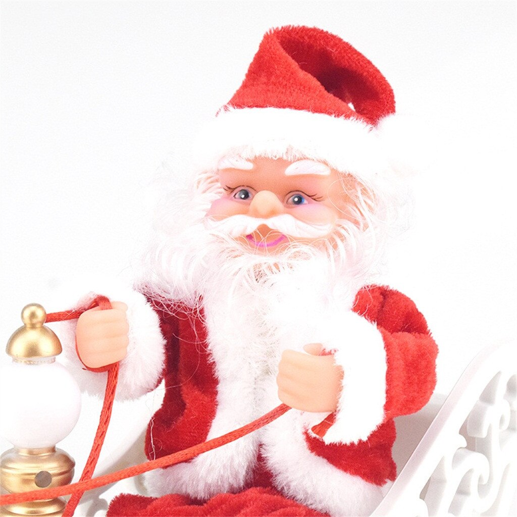 Weihnachten thematisiert dekorationen personalisierte Santa Claus auf sterben schlitten rentier ornamente Weihnachten und Neujahr gruß