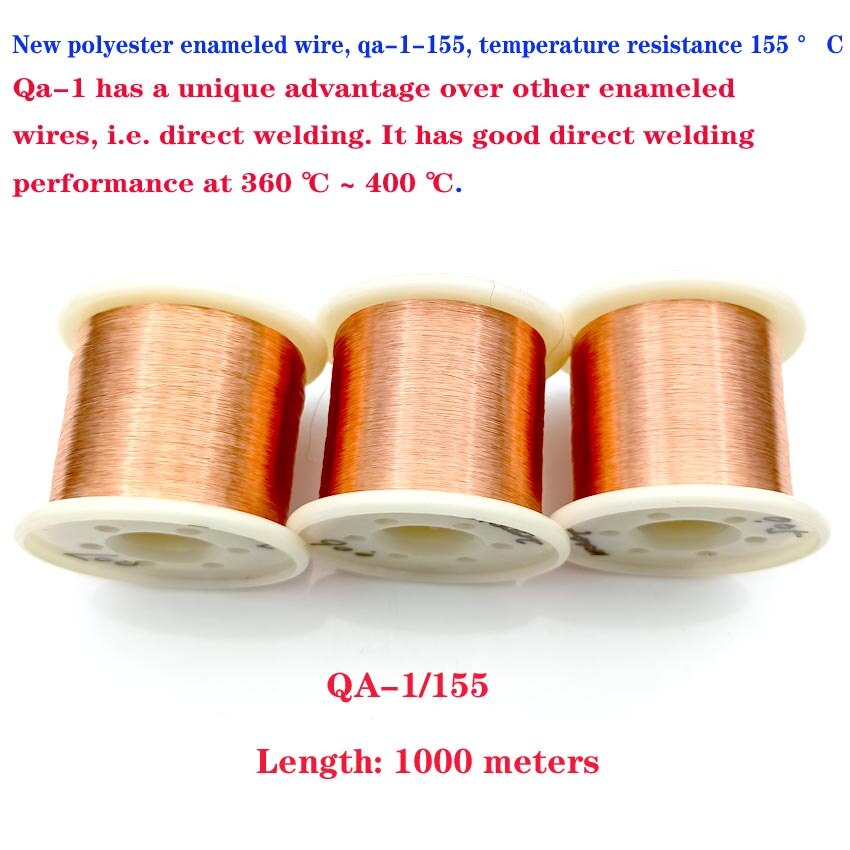 0.08mm 0.09mm Enameled Copper Wire Magnet Wire Magnetic Coil Winding wire For Making Electromagnet Motor Copper Wire1000m