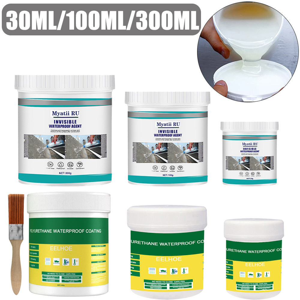 30/100/300ml vattentätt tätningsmedel transparent lim toalett läckageskyddande nanolim takreparation trasigt medel tätningsmedel reparationsverktyg
