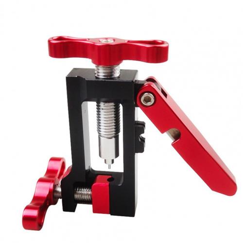 Hose cutter precision cutting line aluminum alloy bicycle brake hose needle drive bicycle brake hydraulic needle cutting tool: Red