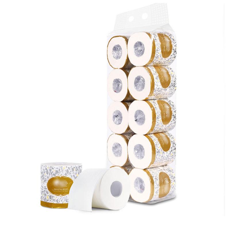 1pc Super Soft Paper Towels Toilet Paper Bulk Rolls Bathroom Tissue Skin-friendly