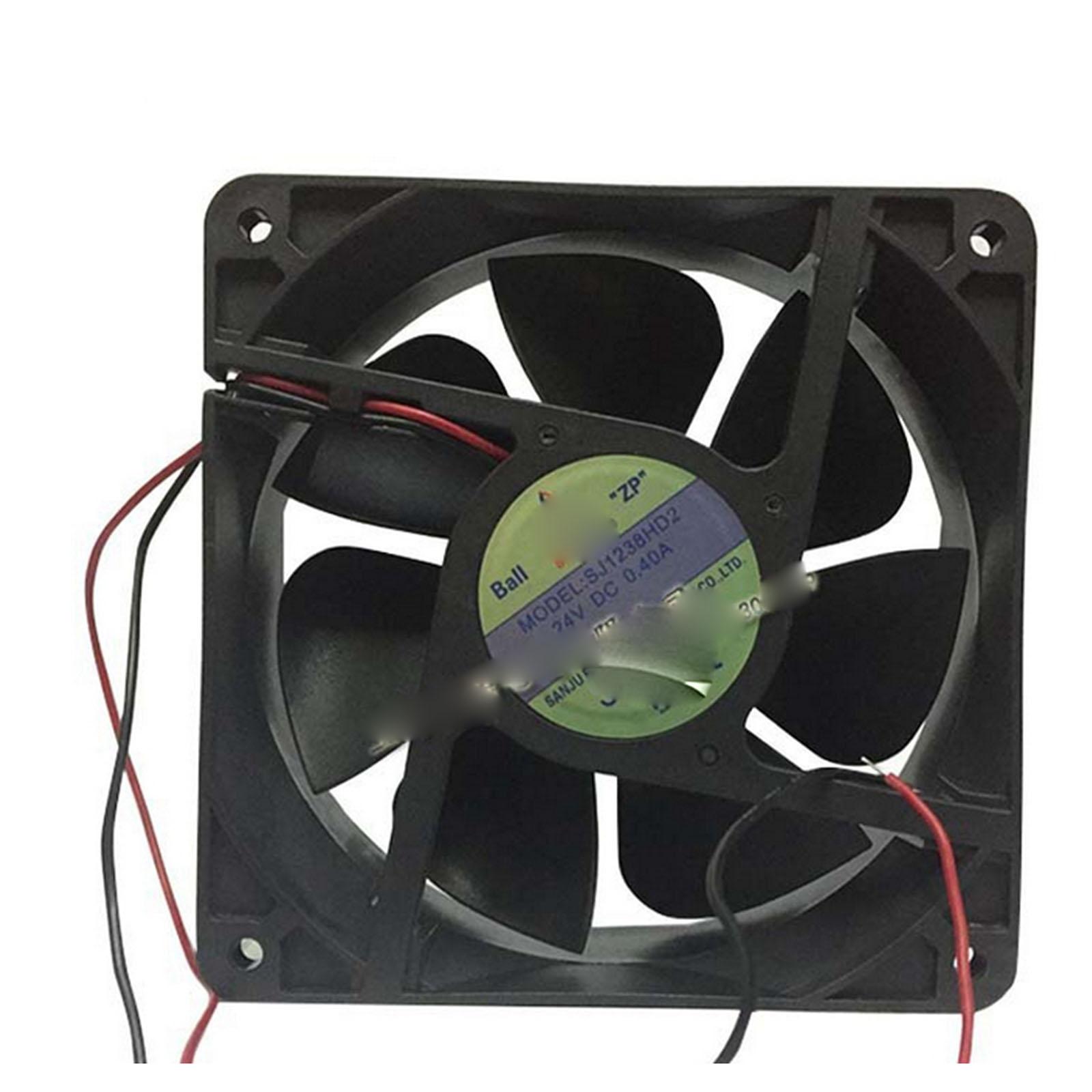 24V DC 120x120x38mm Axial Radiator Fan 120CFM Dual Ball Bearing Middle Speed