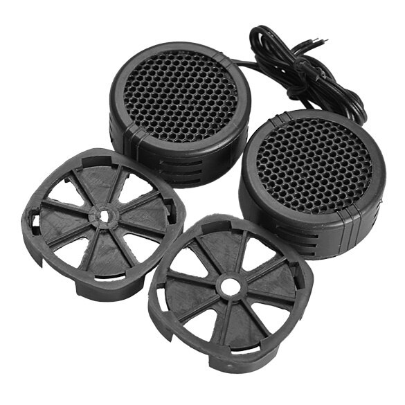 Auto Mini-Luidspreker, Zwart 12V Audio Tweeter 35mm 98dB Luidspreker Auto Luidspreker Hoge Prestaties Watt Vermogen 500W Zijden Dome Tweeters