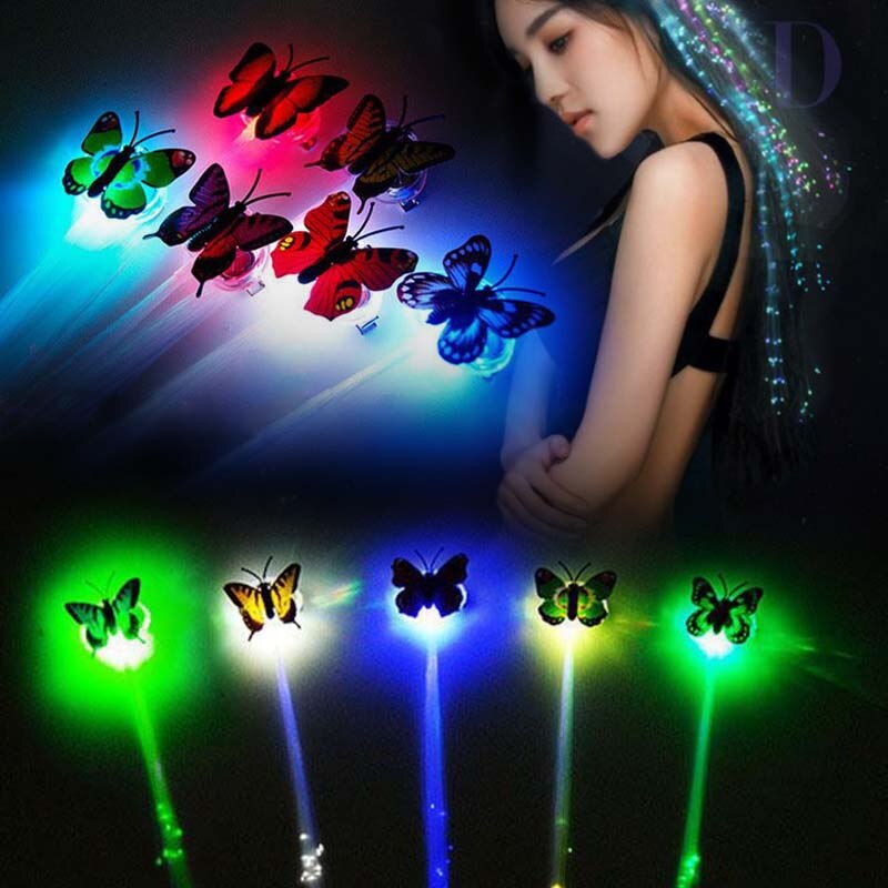 LED Hair Braid Christmas Toys Glowing Flashing Toys For Children Kids Girls Year Garland Juguetes Brinquedo Speelgoed