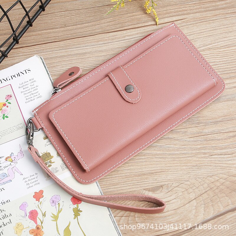 Kellybelly Koreaanse Stijl Stijl Handtas Mobiele Telefoon Tas Grote Capaciteit Multifunctionele Portemonnee Portemonnee Broekzak: Rubber Powder