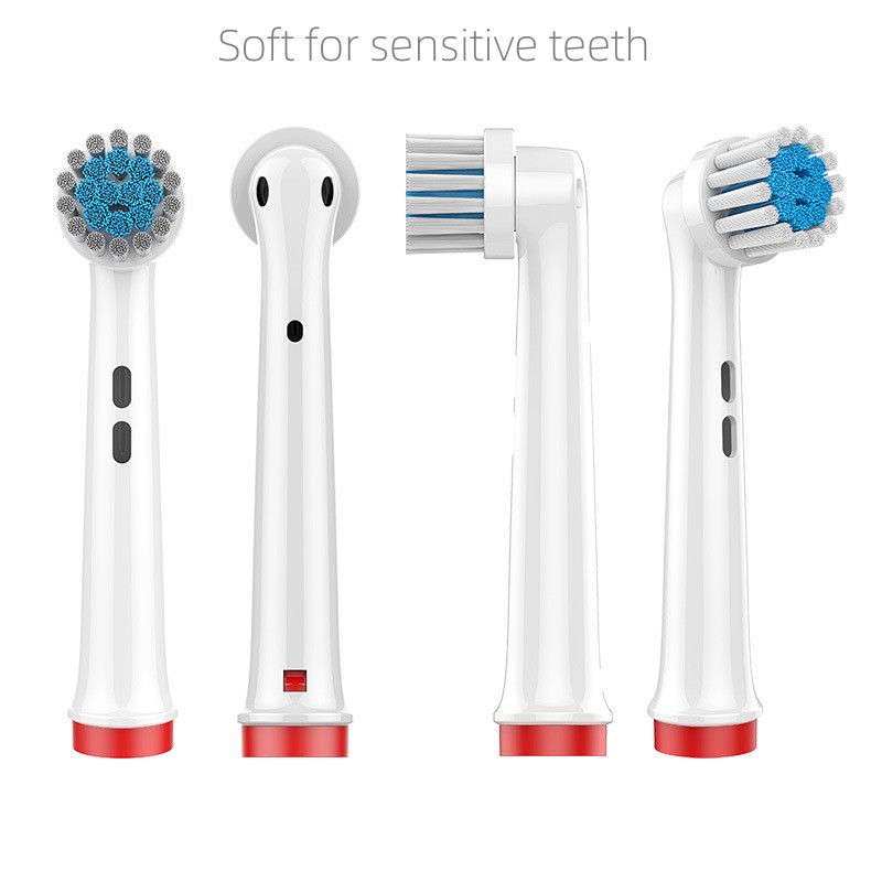 4Stck Dupont Borsten Elektrische Zahnbürste Köpfe Zähne Aufhellen/Tägliche Reinigung/Präzision Reinigung/Weiche Pflege Zähne funktion Für Oral B: Orange