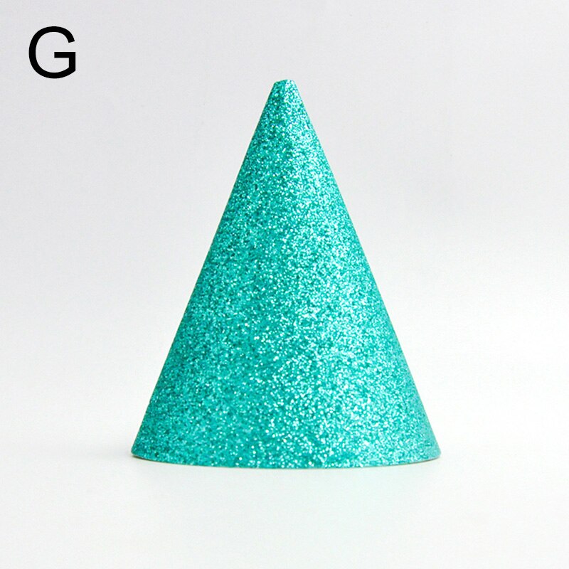 Happy Birthday Party Hats Paper Gold Sequin Birthday Cap Baby Shower Kids Adults Birthday Party Decorations Hats Supply: G