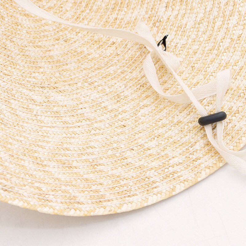 Large Brim Conical Natural Color Bamboo Rain Straw Sun Hat Female Women Funny Cylindrical Steeple-Crown Cap