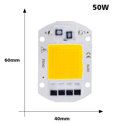 Cob Led Chip Licht 220V 10W 50W 20W 30W 3-9W Rechthoekige Chip lamp Voor Spotlight Geen Behoefte Driver Diy Led Schijnwerper Lamp Y27 Y32