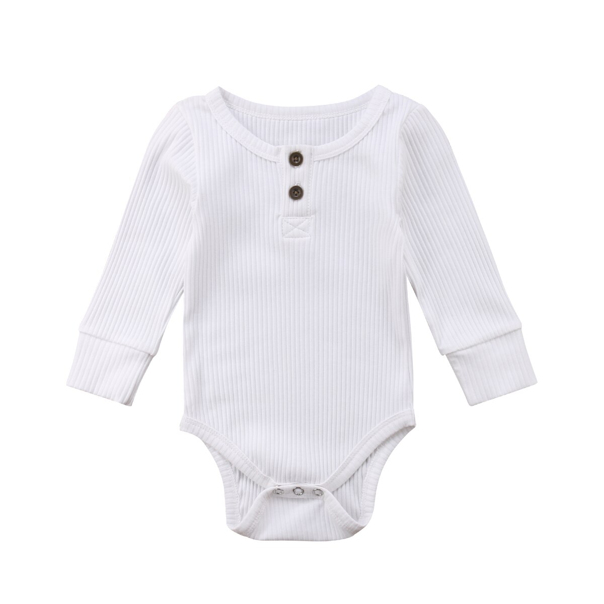 Infant Clothing born baby clothes Cotton Long Sleeve Unisex Body Bebe Boy Girls Bodysuit Baby Clothing: White / 3 6 Months