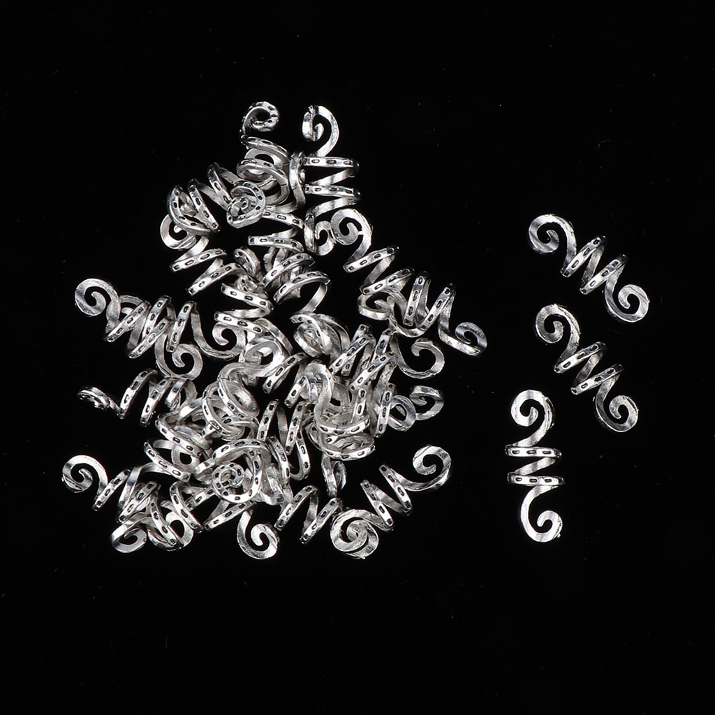 30pcs Adjustable Dreadlock Hair Beads Hair Braid Pins Rings Cuff Tube Clips Hair Decorations