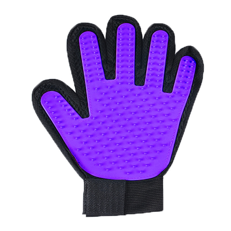 Guante para mascotas, guante de aseo para gatos, cepillo para quitar el pelo de gato, guantes, peine para perros, removedor de pelo de baño para gatos, cepillo de masaje limpio para animales: Verde claro
