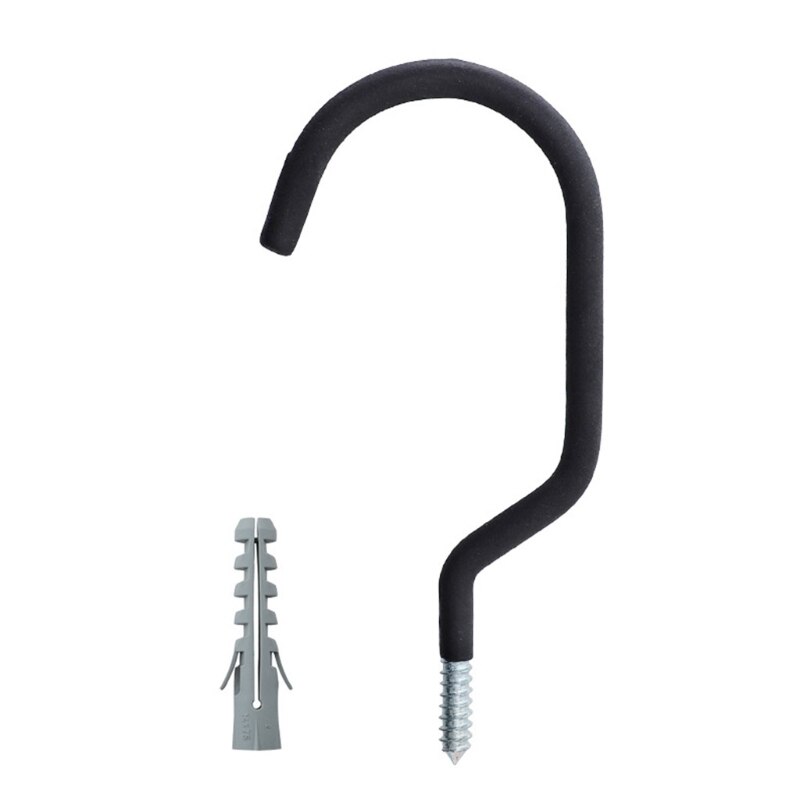 2 Stks/set Wandmontage Fiets Hanger Garage Staal Zware Thuis Hanger Bike Storage Zwarte Muur Haak Fietsen Winkel Accessoires