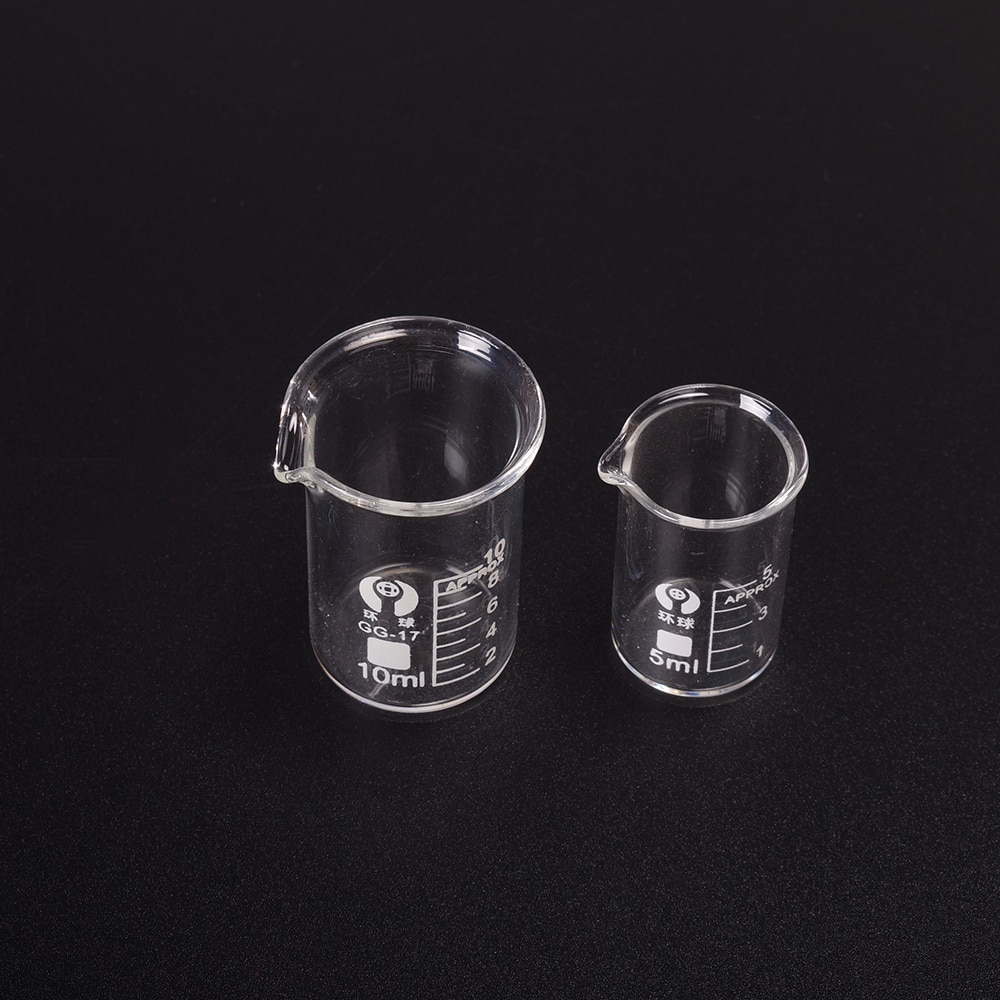 5ml,10ml,50ml,100ml Beaker Chemistry Laboratory Measuring Glass Pyrex Beaker Lab Borosilicate Glassware 1pc Chemistry