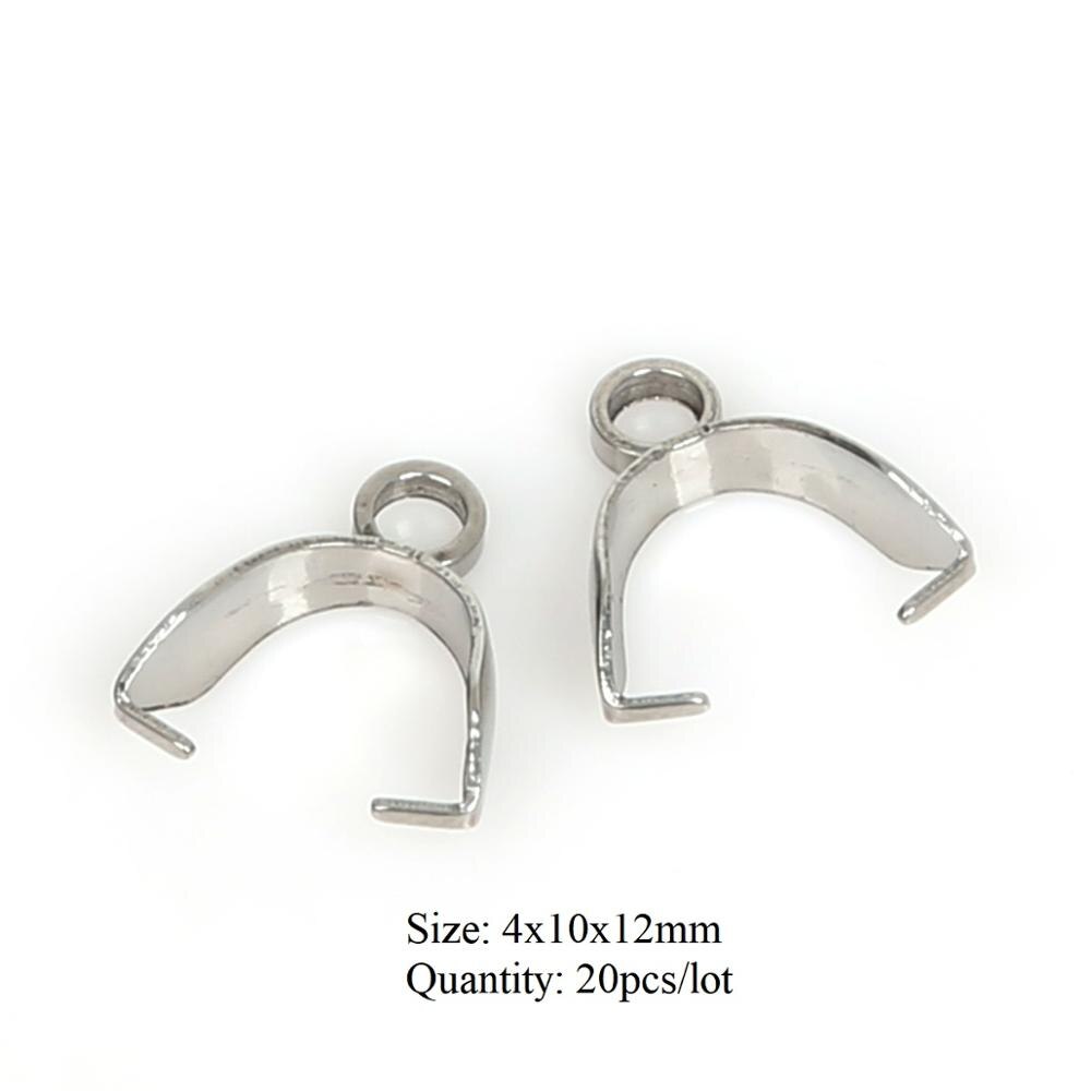 Rvs Karabijn Haken Staart Clip Sluitingen Hanger Connectors Voor Diy Sieraden Maken Ketting Armband Accessoires: 4x10x12mm