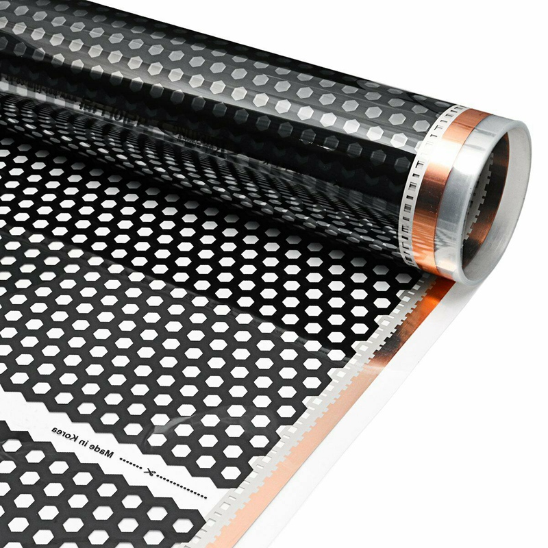 Gulvvarme Film 50CMx2M - Elektrisk Infrarød - 220V - Honeycomb Mønster